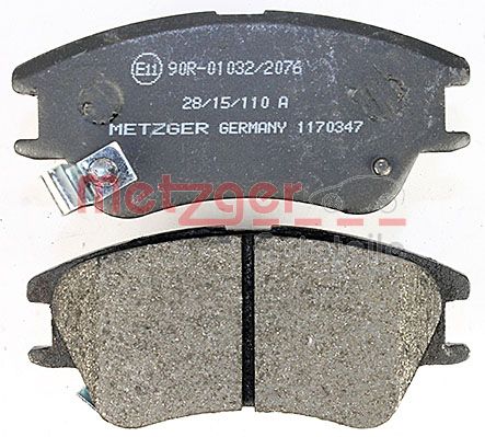 METZGER 1170347 Bremsbelagsatz, Scheibenbremse